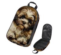 VAPOKF Borsa organizer da viaggio per utensili da campeggio, borsa portaoggetti per cuccioli di cane Shih Tzu per utensili da cucina, accessori da cucina, custodia per barbecue all'aperto, solo borsa