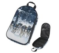 VAPOKF Borsa organizer da viaggio per utensili da campeggio, borsa portaoggetti per gruppo di lupi della foresta invernale, per utensili da cucina, accessori da cucina, custodia per barbecue