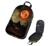 VAPOKF Borsa organizer da viaggio per utensili da campeggio, borsa portaoggetti per Halloween Night Castle per utensili da cucina, accessori da cucina, custodia per barbecue all'aperto, solo borsa
