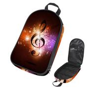 VAPOKF Borsa organizer da viaggio per utensili da campeggio, borsa portaoggetti per note musicali luccicanti, per utensili da cucina, accessori da cucina, custodia per barbecue all'aperto, solo borsa