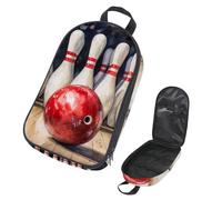 VAPOKF Borsa organizer da viaggio per utensili da campeggio, borsa portaoggetti per palline da bowling ad acquerello, per utensili da cucina, accessori da cucina, custodia per barbecue all'aperto