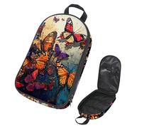 VAPOKF Borsa organizer da viaggio per utensili da campeggio, borsa portaoggetti per pittura a farfalla, per utensili da cucina, accessori da cucina, custodia per barbecue all'aperto, solo borsa