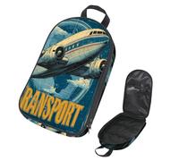 VAPOKF Borsa organizer da viaggio per utensili da campeggio, borsa portaoggetti per poster di vecchi aeroplani, per utensili da cucina, accessori da cucina, custodia per barbecue all'aperto, solo