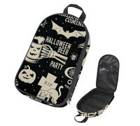 VAPOKF Borsa organizer da viaggio per utensili da campeggio, borsa portaoggetti per tomba a forma di scheletro di Halloween, per utensili da cucina, accessori da cucina, per barbecue all'aperto, solo