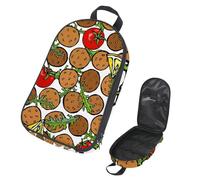 VAPOKF Borsa organizer da viaggio per utensili da campeggio, borsa vegetariana per falafel, pomodoro, set di utensili da cucina, accessori da cucina, custodia per barbecue all'aperto, solo borsa
