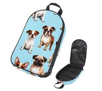 VAPOKF Borsa organizer da viaggio per utensili da campeggio, Bulldog e Jack Russell Terrier, borsa portaoggetti per utensili da cucina, accessori da cucina, custodia per barbecue all'aperto, solo