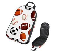 VAPOKF Borsa organizer da viaggio per utensili da campeggio, calcio, baseball, basket, rugby, sport, set di utensili da cucina, custodia per barbecue all'aperto, solo borsa