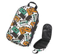 VAPOKF Borsa organizer da viaggio per utensili da campeggio, cassetta audio retrò e batacchio per film, per utensili da cucina, accessori da cucina, custodia per barbecue all'aperto, solo borsa