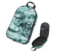 VAPOKF Borsa organizer da viaggio per utensili da campeggio, color foglia di tè e banco di pesce e corallo, borsa portaoggetti per utensili da cucina, accessori da cucina, custodia per barbecue