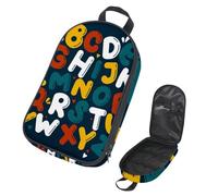 VAPOKF Borsa organizer da viaggio per utensili da campeggio, colore verde scuro, con lettere maiuscole e lettere dell'alfabeto, per utensili da cucina, accessori da cucina, per barbecue all'aperto