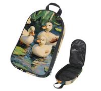 VAPOKF Borsa organizer da viaggio per utensili da campeggio, con anatroccoli bianchi sullo stagno, per utensili da cucina, accessori da cucina, per barbecue all'aperto, solo borsa