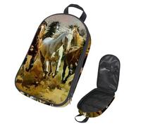 VAPOKF Borsa organizer da viaggio per utensili da campeggio, con cavalli al galoppo, per utensili da cucina, accessori da cucina, per barbecue all'aperto, solo borsa