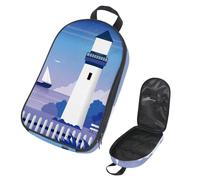 VAPOKF Borsa organizer da viaggio per utensili da campeggio, con faro, barca a vela, per utensili da cucina, accessori da cucina, per barbecue all'aperto, solo borsa