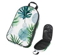 VAPOKF Borsa organizer da viaggio per utensili da campeggio, con foglie di palma tropicale, per utensili da cucina, accessori da cucina, custodia per barbecue all'aperto, solo borsa