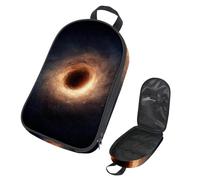 VAPOKF Borsa organizer da viaggio per utensili da campeggio, con foro per il fuoco, borsa per utensili da cucina, accessori da cucina, custodia per barbecue all'aperto, solo borsa