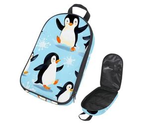 VAPOKF Borsa organizer da viaggio per utensili da campeggio, con grazioso pinguino che balla, per utensili da cucina, accessori da cucina, custodia per barbecue all'aperto, solo borsa