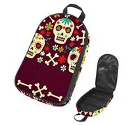 VAPOKF Borsa organizer da viaggio per utensili da campeggio, con illustrazione del giorno dei morti, per utensili da cucina, accessori da cucina, per barbecue all'aperto, solo borsa