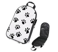 VAPOKF Borsa organizer da viaggio per utensili da campeggio, con impronte di animali, per utensili da cucina, accessori da cucina, custodia per barbecue all'aperto, solo borsa
