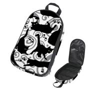 VAPOKF Borsa organizer da viaggio per utensili da campeggio, con impronte di gatti e zampe, borsa portaoggetti per utensili da cucina, custodia per barbecue all'aperto, solo borsa