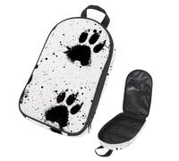 VAPOKF Borsa organizer da viaggio per utensili da campeggio, con impronte di zampe, per utensili da cucina, accessori da cucina, custodia per barbecue all'aperto, solo borsa