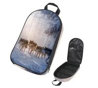 VAPOKF Borsa organizer da viaggio per utensili da campeggio, con lupi sulla foresta fredda, per utensili da cucina, accessori da cucina, custodia per barbecue all'aperto, solo borsa