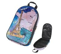 VAPOKF Borsa organizer da viaggio per utensili da campeggio, con mappa ad acquerello della Francia, borsa per utensili da cucina, accessori da cucina, custodia per barbecue all'aperto, solo borsa