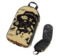 VAPOKF Borsa organizer da viaggio per utensili da campeggio, con mappa dei pirati, per utensili da cucina, accessori da cucina, custodia per barbecue all'aperto, solo borsa