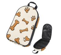 VAPOKF Borsa organizer da viaggio per utensili da campeggio, con ossa di cane e zampe, per utensili da cucina, accessori da cucina, per barbecue all'aperto, solo borsa