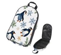 VAPOKF Borsa organizer da viaggio per utensili da campeggio, con pinguini giocosi, per utensili da cucina, accessori da cucina, custodia per barbecue all'aperto, solo borsa