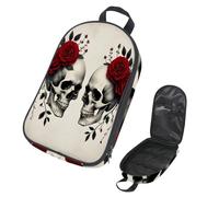 VAPOKF Borsa organizer da viaggio per utensili da campeggio, con rose rosse, teschi morti, per utensili da cucina, accessori da cucina, per barbecue all'aperto, solo borsa