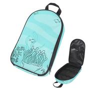 VAPOKF Borsa organizer da viaggio per utensili da campeggio, con sfondo corallo colorato disegnato a mano, per utensili da cucina, accessori da cucina, per barbecue all'aperto, solo borsa