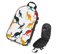 VAPOKF Borsa organizer da viaggio per utensili da campeggio, con silhouette colorata a forma di canguro, per utensili da cucina, accessori da cucina, per barbecue all'aperto, solo borsa