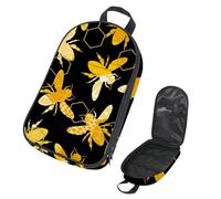 VAPOKF Borsa organizer da viaggio per utensili da campeggio, con silhouette di bombe dorate, per utensili da cucina, accessori da cucina, per barbecue all'aperto, solo borsa