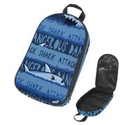 VAPOKF Borsa organizer da viaggio per utensili da campeggio, con squalo pericoloso sull'oceano, borsa per utensili da cucina, accessori da cucina, custodia per barbecue all'aperto, solo borsa