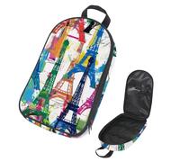 VAPOKF Borsa organizer da viaggio per utensili da campeggio, con stampa colorata con torre Eiffel, per utensili da cucina, accessori da cucina, per barbecue all'aperto, solo borsa