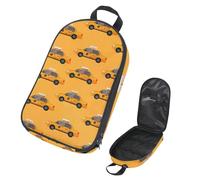 VAPOKF Borsa organizer da viaggio per utensili da campeggio, con taxi su sfondo giallo, per utensili da cucina, accessori da cucina, per barbecue all'aperto, solo borsa
