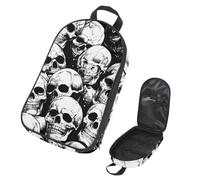 VAPOKF Borsa organizer da viaggio per utensili da campeggio, con teschi morti umani, per utensili da cucina, accessori da cucina, per barbecue all'aperto, solo borsa