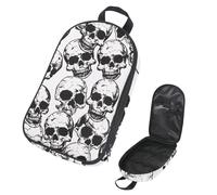 VAPOKF Borsa organizer da viaggio per utensili da campeggio, con teschi umani morti, per utensili da cucina, accessori da cucina, per barbecue all'aperto, solo borsa