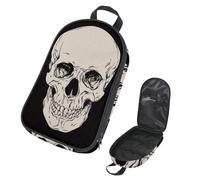 VAPOKF Borsa organizer da viaggio per utensili da campeggio, con teschi umani, per utensili da cucina, accessori da cucina, per barbecue all'aperto, solo borsa