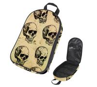 VAPOKF Borsa organizer da viaggio per utensili da campeggio, con teschio umano, per utensili da cucina, accessori da cucina, per barbecue all'aperto, solo borsa