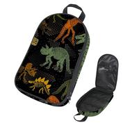 VAPOKF Borsa organizer da viaggio per utensili da campeggio, con tirannosauro, dinosauro, scheletro, osso, per utensili da cucina, accessori da cucina, per barbecue all'aperto, solo borsa