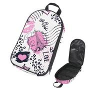 VAPOKF Borsa organizer da viaggio per utensili da campeggio, con torre Eiffel, bacio, cuore e impronte di animali, per utensili da cucina, accessori da cucina, custodia per barbecue all'aperto, solo