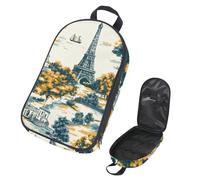 VAPOKF Borsa organizer da viaggio per utensili da campeggio, con torre Eiffel e alberi, per utensili da cucina, accessori da cucina, per barbecue all'aperto, solo borsa