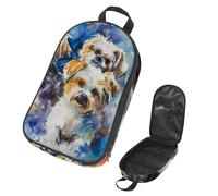 VAPOKF Borsa organizer da viaggio per utensili da campeggio, con tre acquerelli, per Shih Tzu, per utensili da cucina, accessori da cucina, per barbecue all'aperto, solo borsa