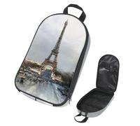 VAPOKF Borsa organizer da viaggio per utensili da campeggio, con vista sulla Torre Eiffer, per utensili da cucina, accessori da cucina, custodia per barbecue all'aperto, solo borsa