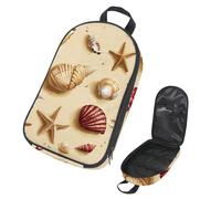 VAPOKF Borsa organizer da viaggio per utensili da campeggio, conchiglie, stelle marine, conchiglie, set di utensili da cucina, accessori da cucina, custodia per barbecue all'aperto, solo borsa