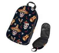 VAPOKF Borsa organizer da viaggio per utensili da campeggio, Dia de Los Muertos con teschi e custodia per chitarra, per utensili da cucina, custodia per barbecue all'aperto, solo borsa