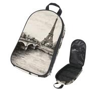 VAPOKF Borsa organizer da viaggio per utensili da campeggio, disegnata a mano, Francia Parigi, borsa da viaggio per utensili da cucina, accessori da cucina, custodia per barbecue all'aperto, solo