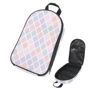 VAPOKF Borsa organizer da viaggio per utensili da campeggio, elegante motivo a diamante, per utensili da cucina, accessori da cucina, per barbecue all'aperto, solo borsa