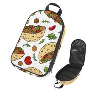 VAPOKF Borsa organizer da viaggio per utensili da campeggio, falafel pita, borsa per fast food, per utensili da cucina, accessori da cucina, custodia per barbecue all'aperto, solo borsa